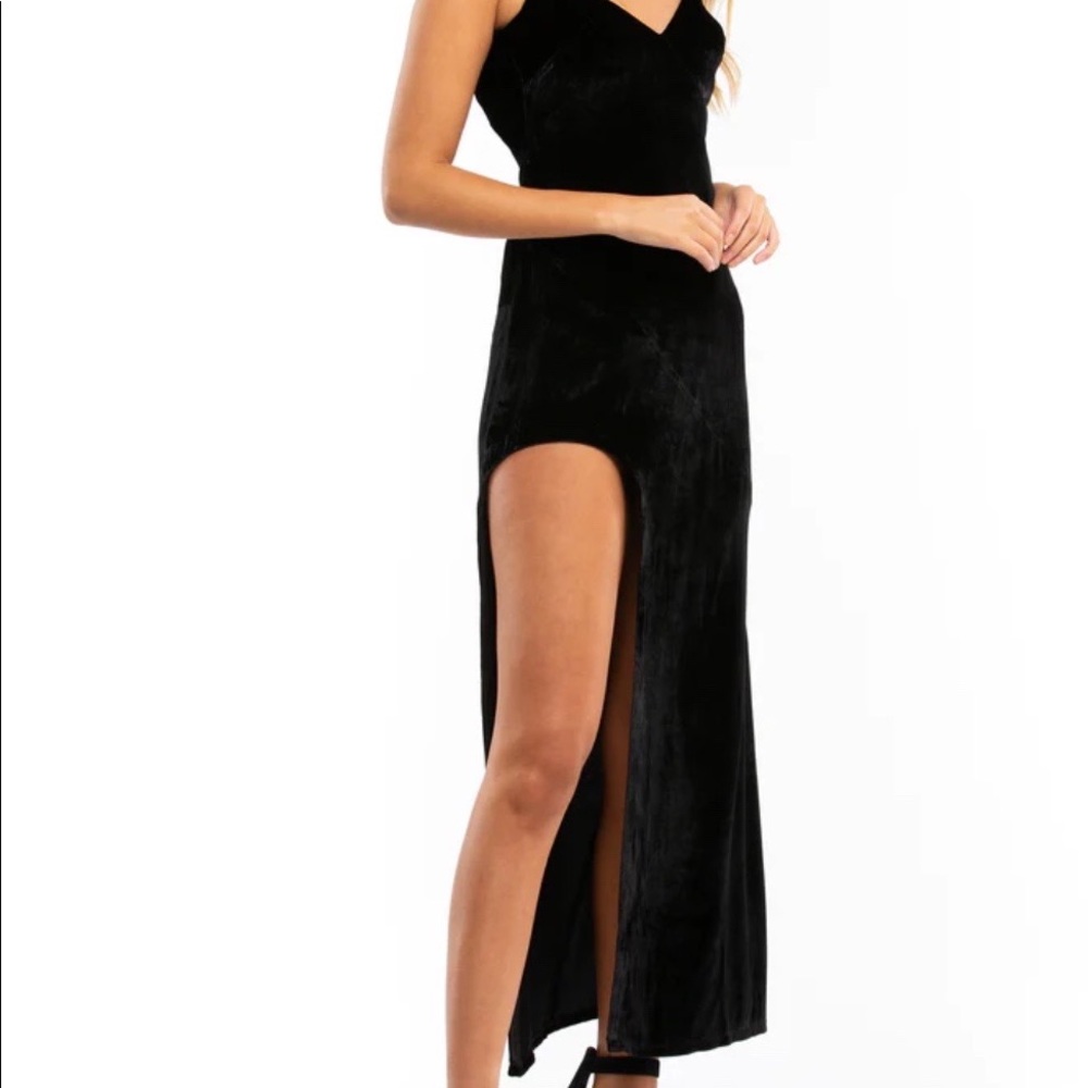 For Love & Lemon Nadine Velvet Maxi